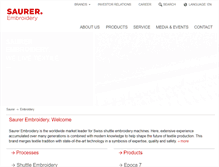 Tablet Screenshot of embroidery.saurer.com